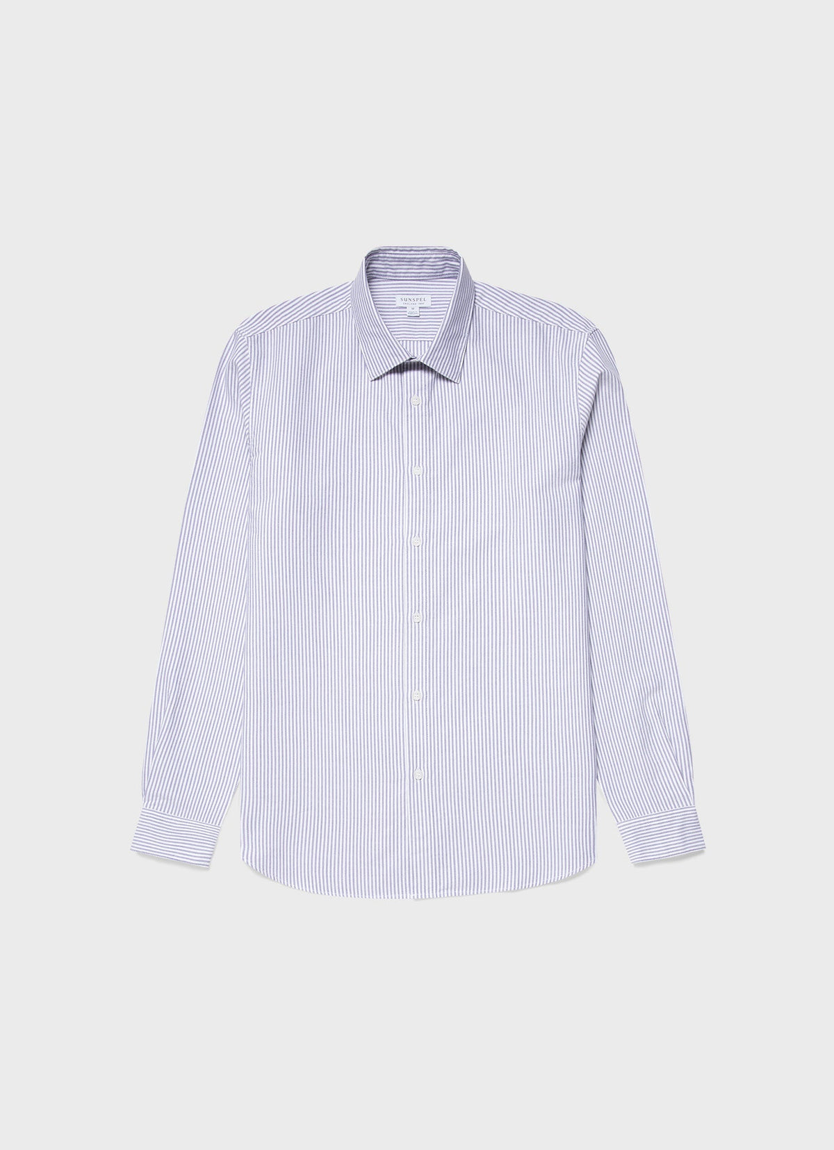 White/Navy Oxford Stripe,XS