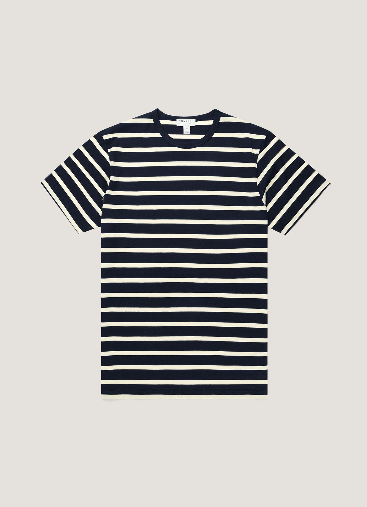 Navy/Ecru Breton Stripe,XS